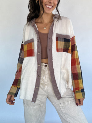 Harvest Bliss Plaid Top