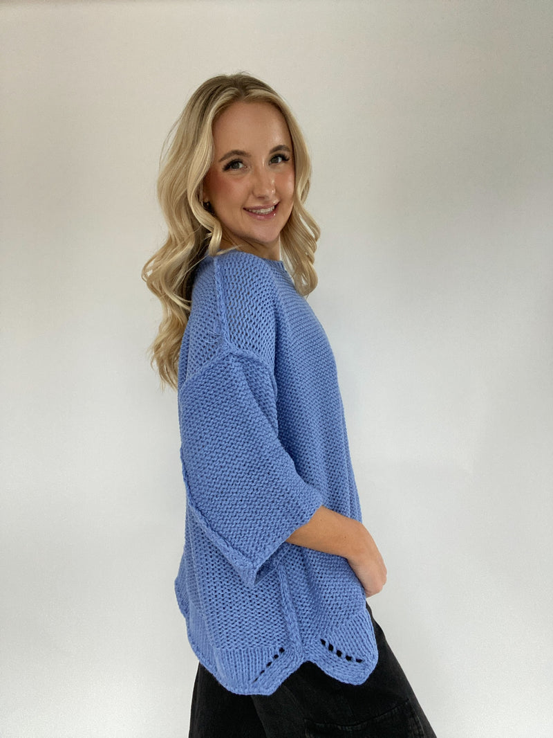 After All Sweater - Peri Blue