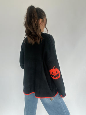 Halloween Pumpkin Patch Cardigan