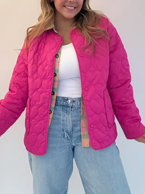 Quilted Heart Puffer Jacket