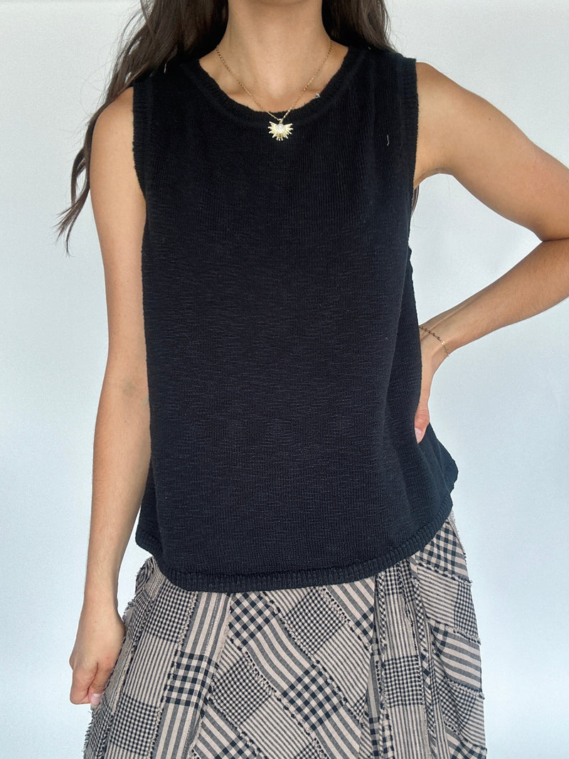 Serena Knit Top - Black