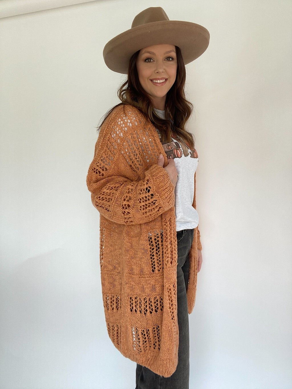 Gives Me Butterflies Cardigan - Tangerine