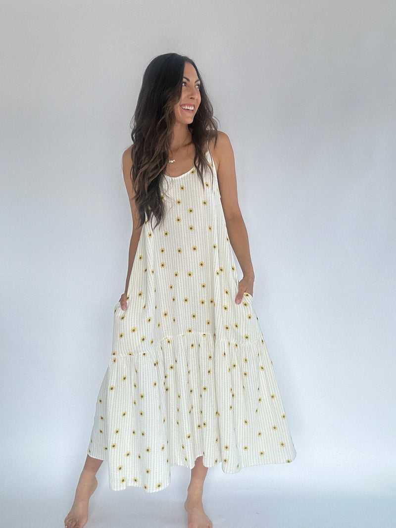 Sunflower Midi Dress