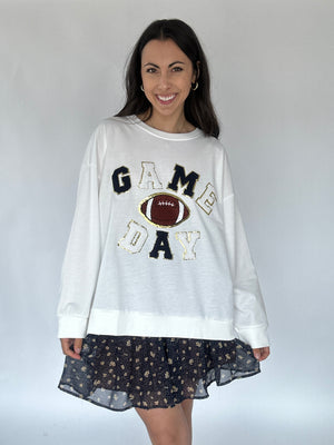 Game Day Pullover - White