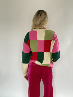 Only Wish Checkered Sweater