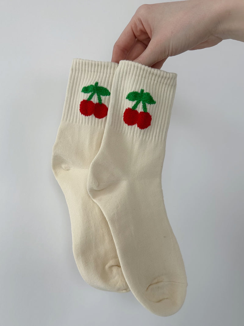 Cherry Crew Socks