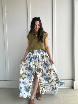 Aris Floral Maxi Skirt