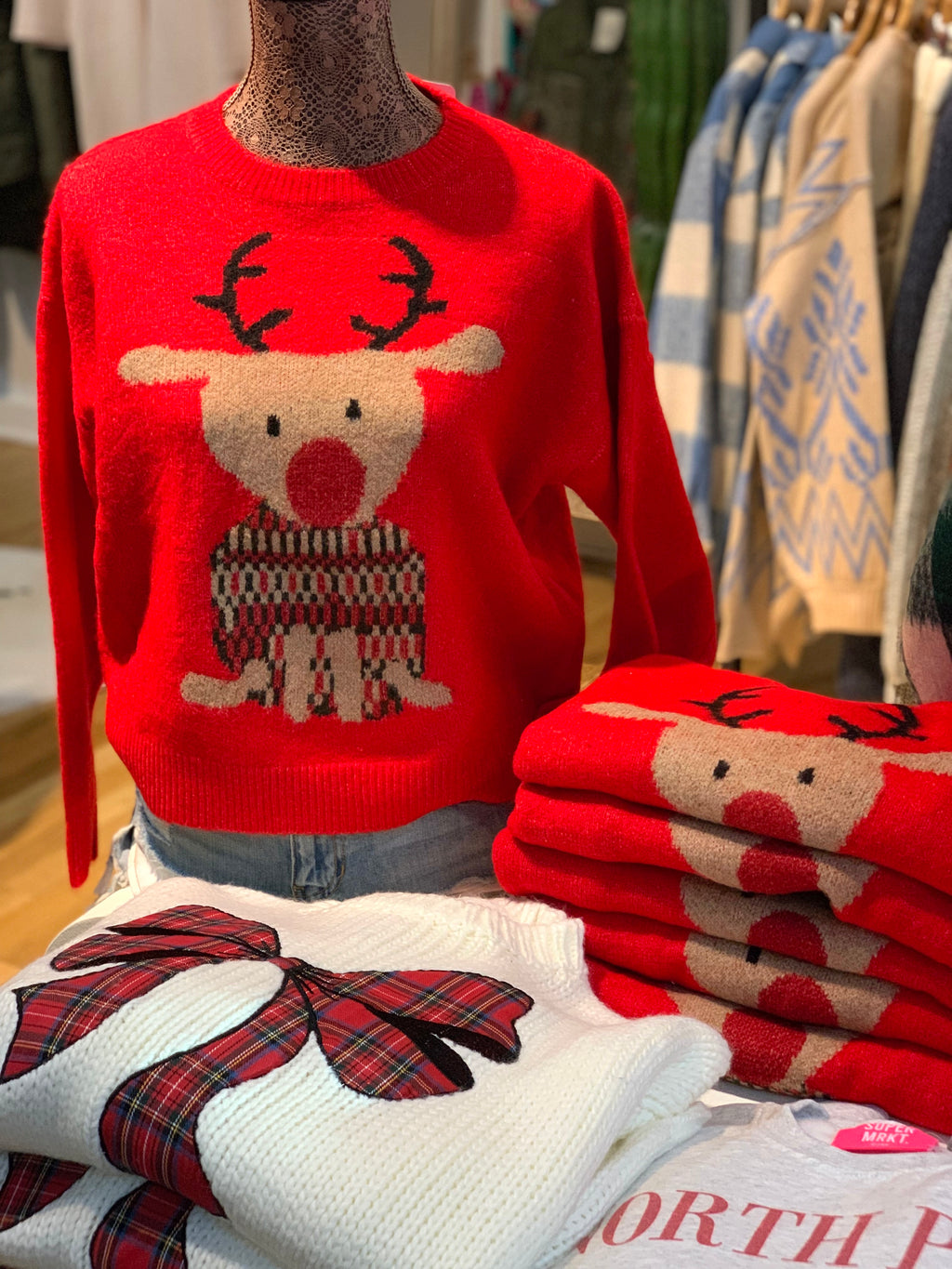 Rudy The Reindeer Knit Sweater