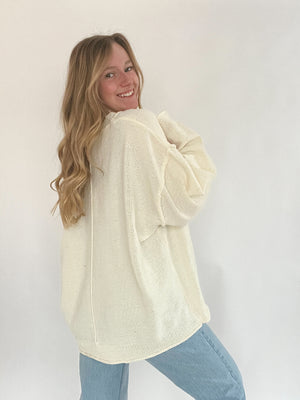 Flower Patch Sweater - Cream