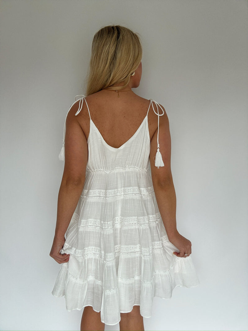 Too Sweet Mini Dress - Off White