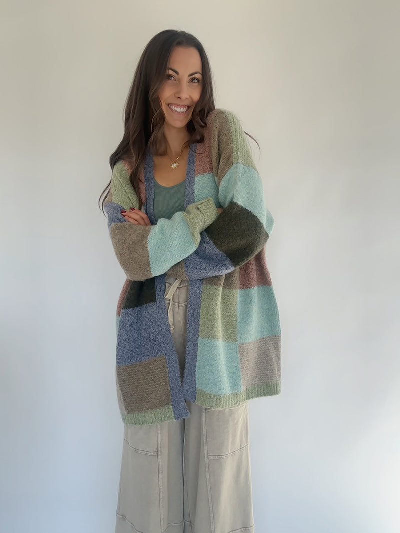 Warm Embrace Cardigan - Blue