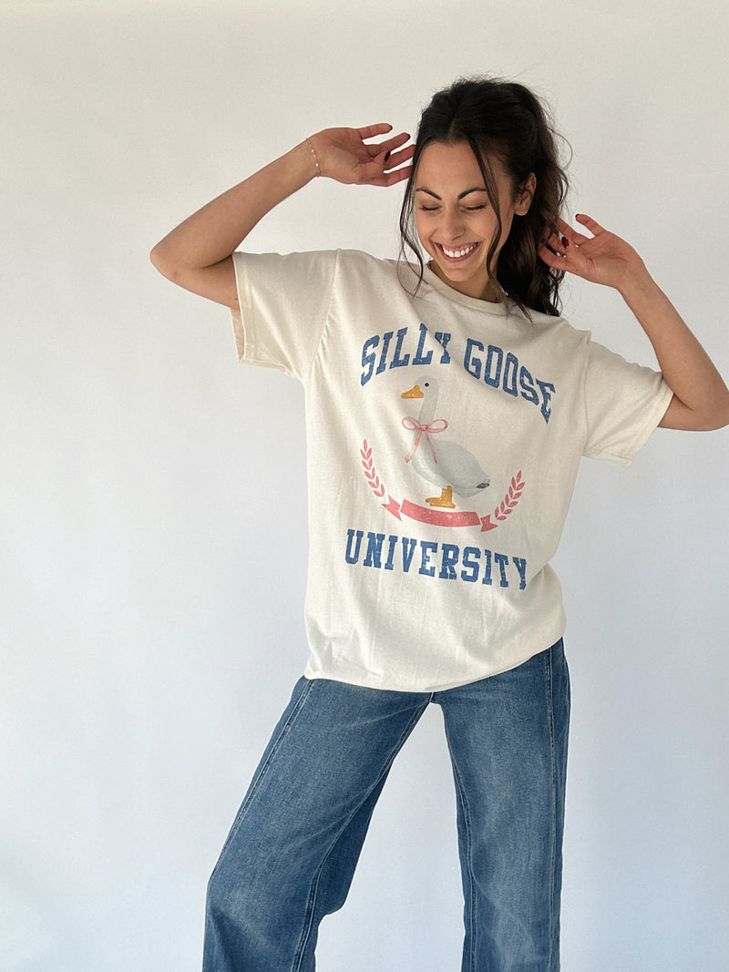 Silly Goose University Oversized Tee