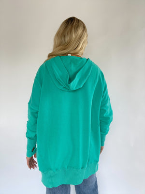 Missing Home Hoodie - Turquoise