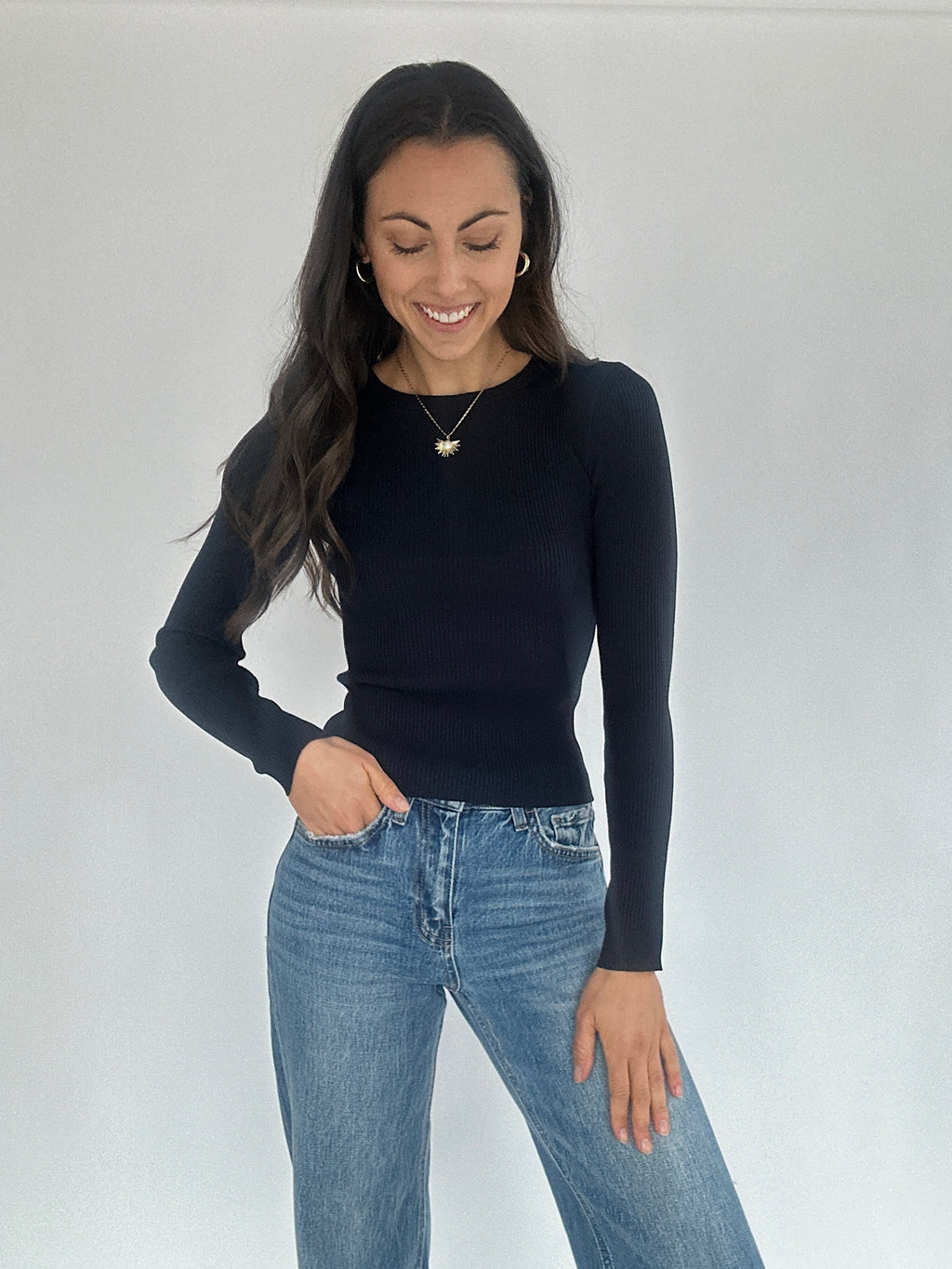 Believe Me Ribbed Knit Top