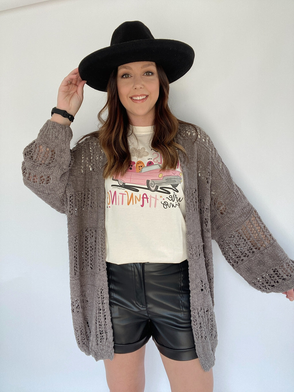 Gives Me Butterflies Cardigan - Mocha Grey