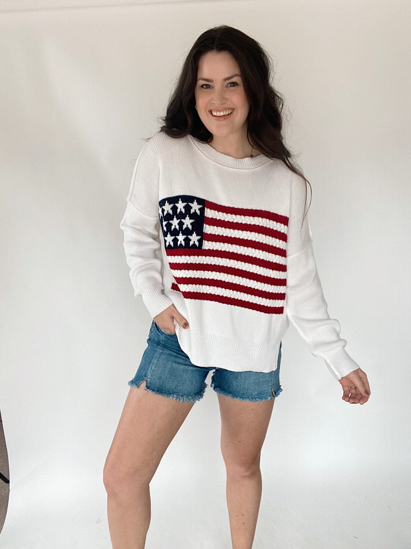 Miss America Flag Sweater