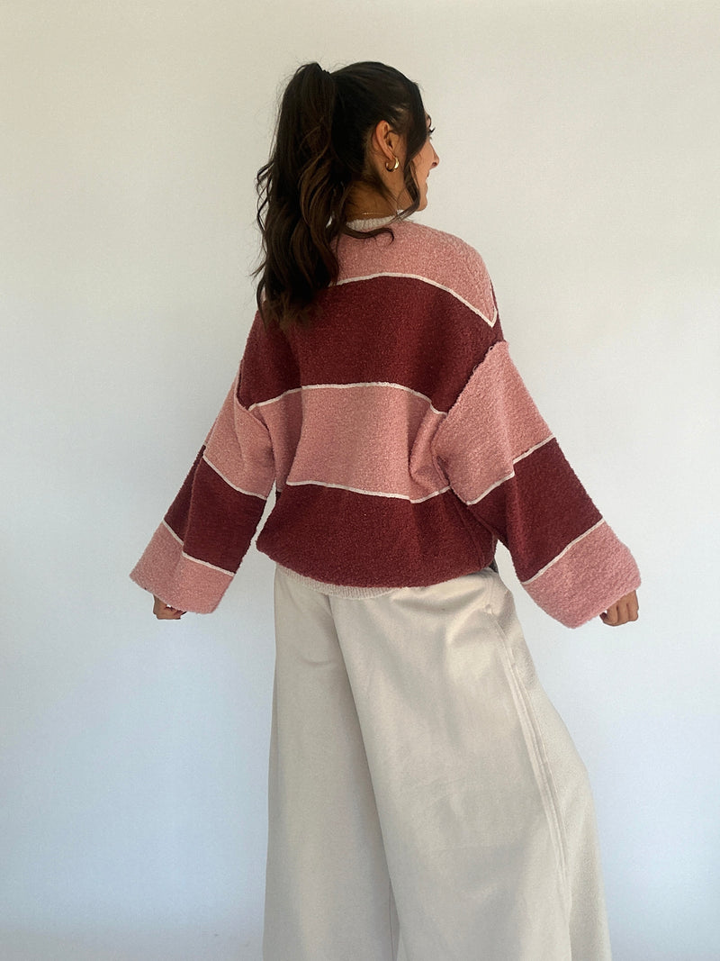 On My Mind Striped Sweater