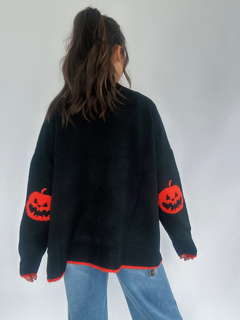 Halloween Pumpkin Patch Cardigan