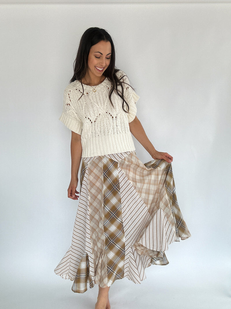 Heartland Plaid Maxi Skirt