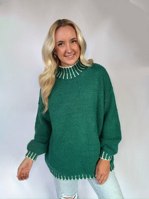 Present Tense Sweater - Green