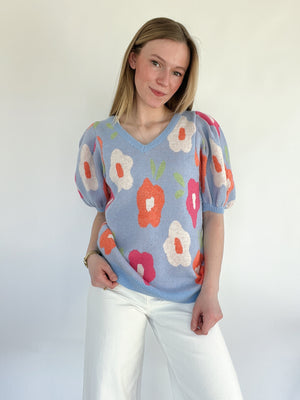 Lanie Floral Sweater Top