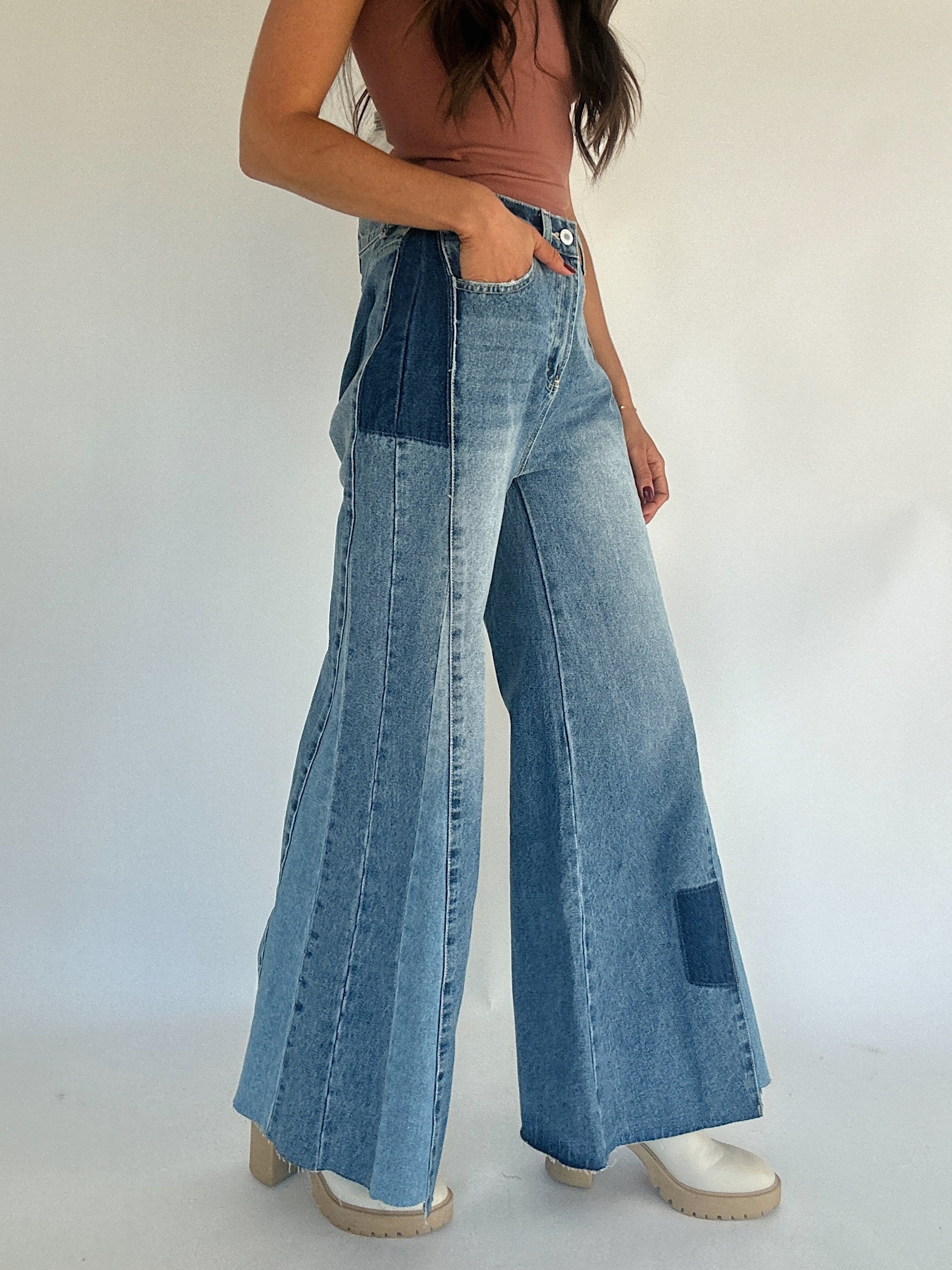 Always Almost Wide Leg Jeans Small