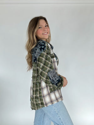 Season Of The Sticks Plaid Top