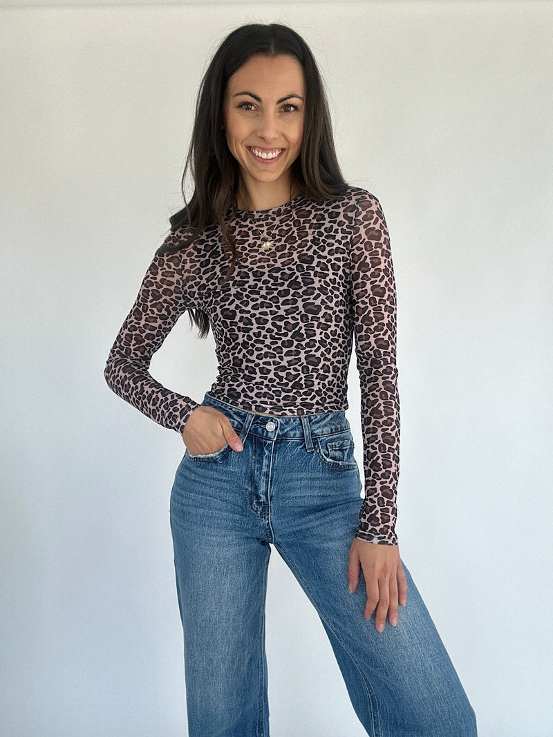 Wilde Leopard Long Sleeve Top