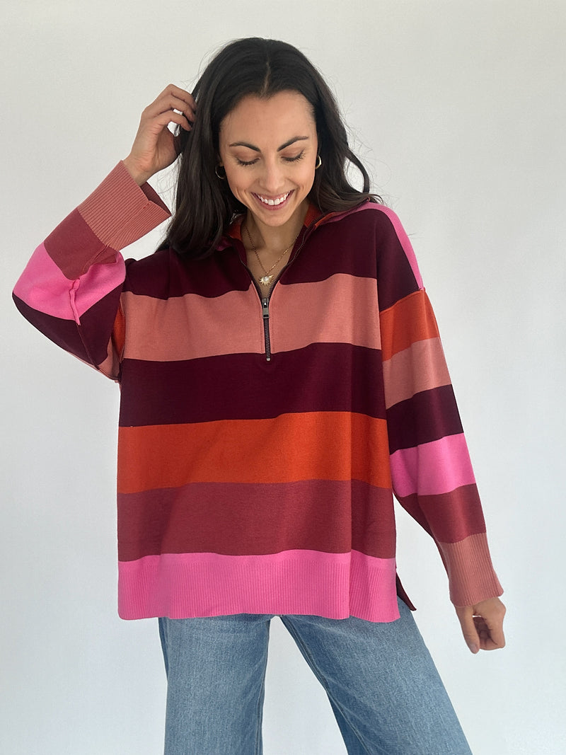 Ever Changing Striped Sweater