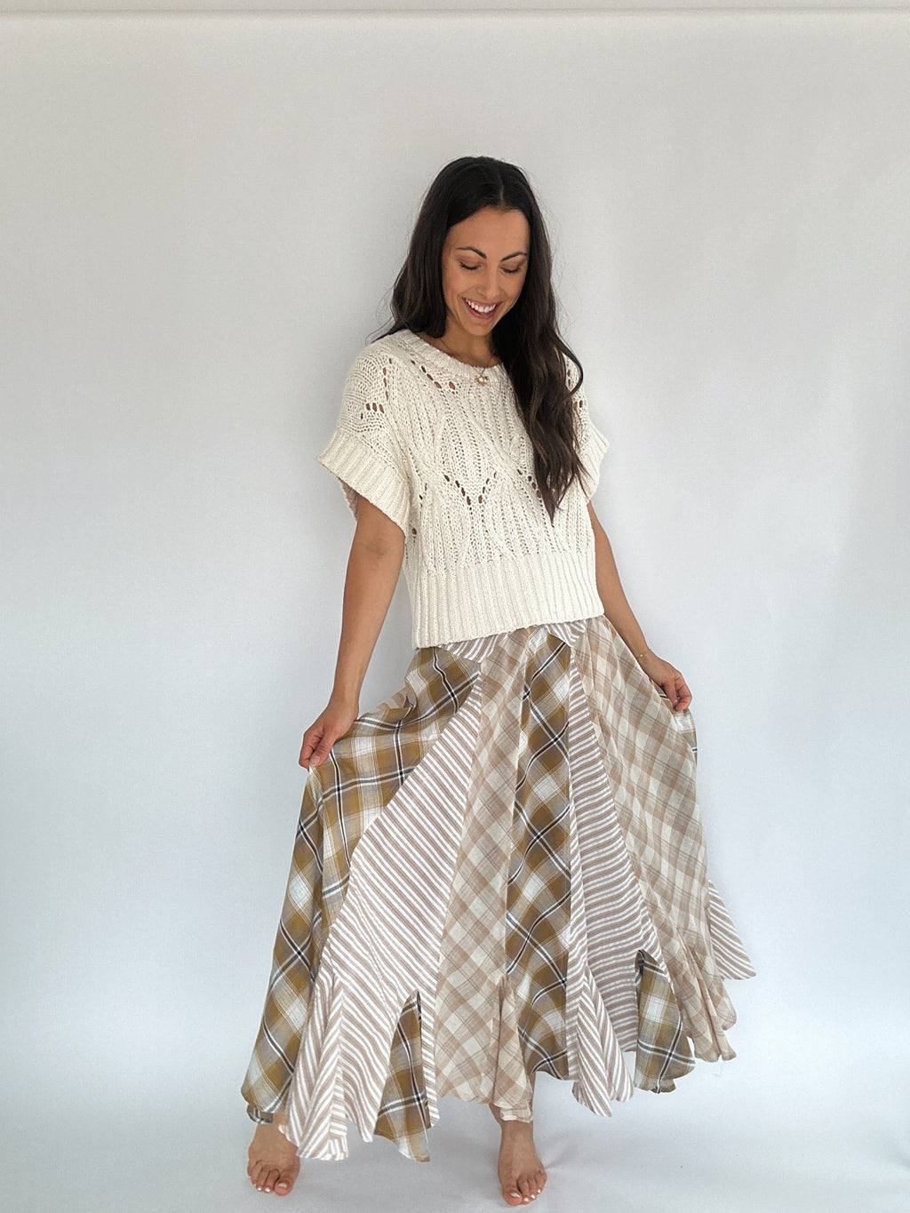 Heartland Plaid Maxi Skirt