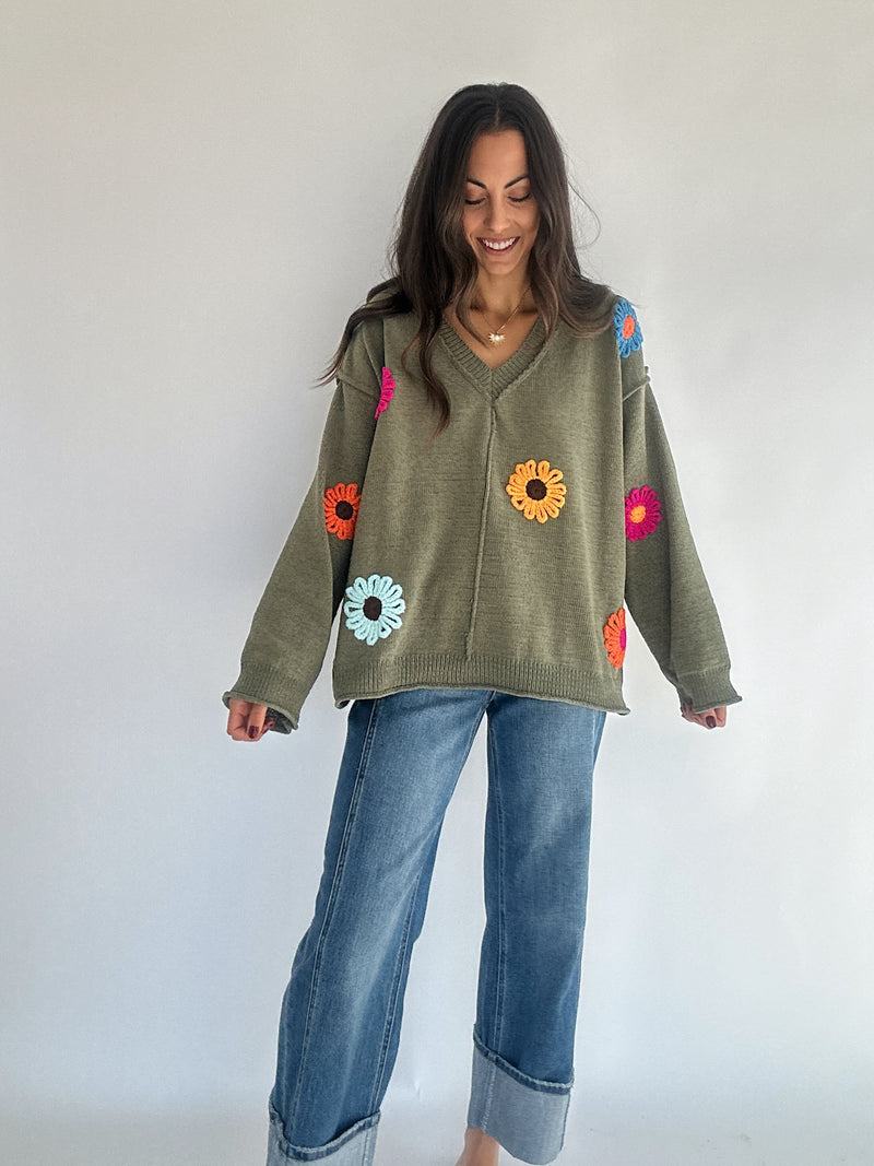 Flower Patch Sweater