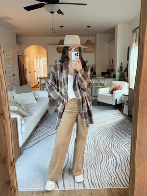 Takes One To Know One Plaid Blazer - Brown