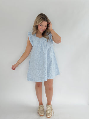 Blue Skies Mini Dress