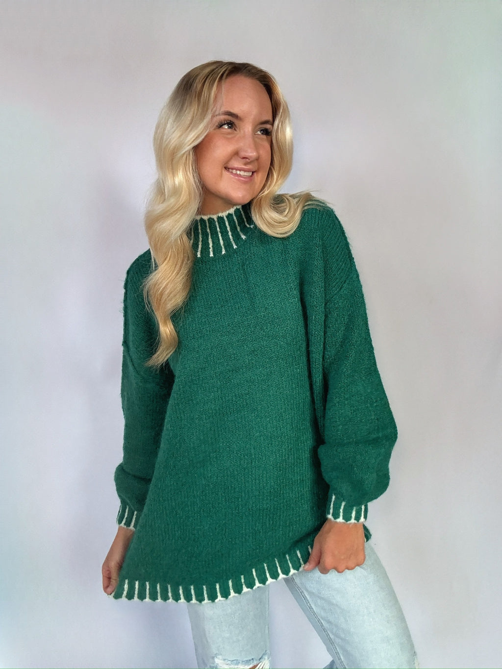 Present Tense Sweater - Green