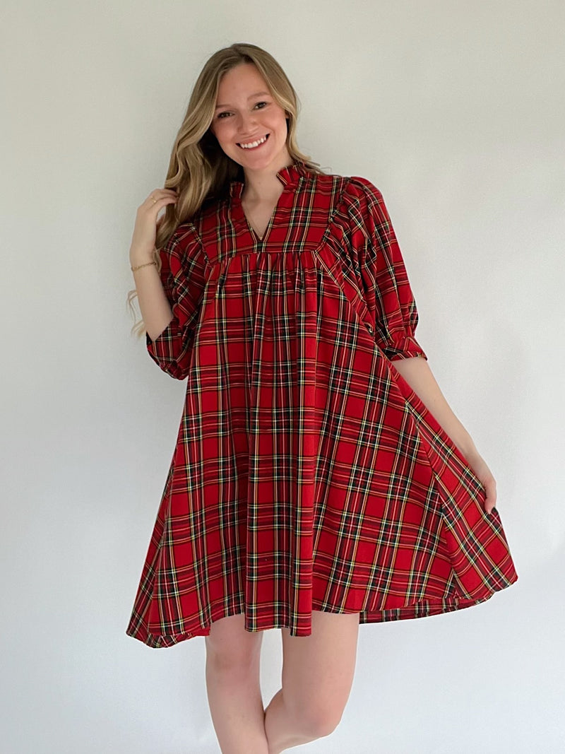 Fritz Plaid Mini Dress