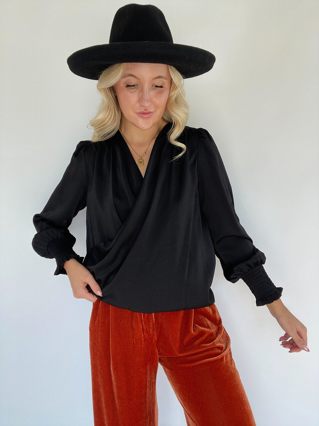 Crossed Paths Top - Black