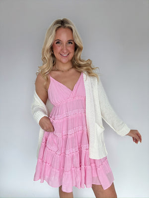 Too Sweet Mini Dress - Pink