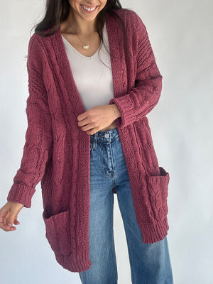 Start Again Cable Knit Cardigan