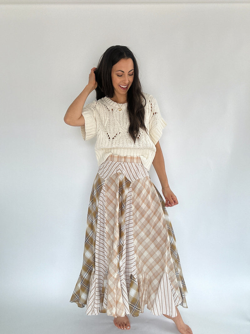 Heartland Plaid Maxi Skirt