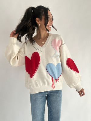 Secret Admirer Heart Sweater