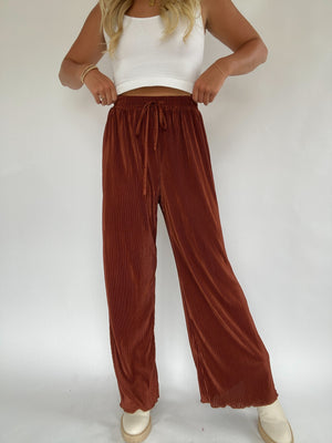 Sasha Satin Wide Leg Pants