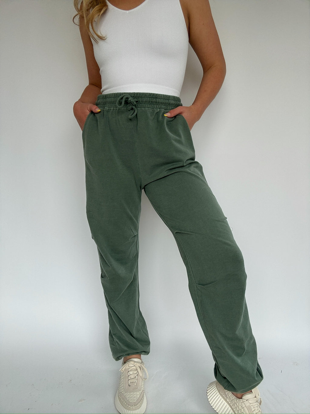All You Need Joggers - Grey Green