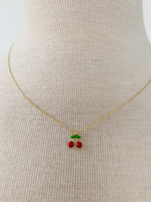 Cherry Pendant Necklace