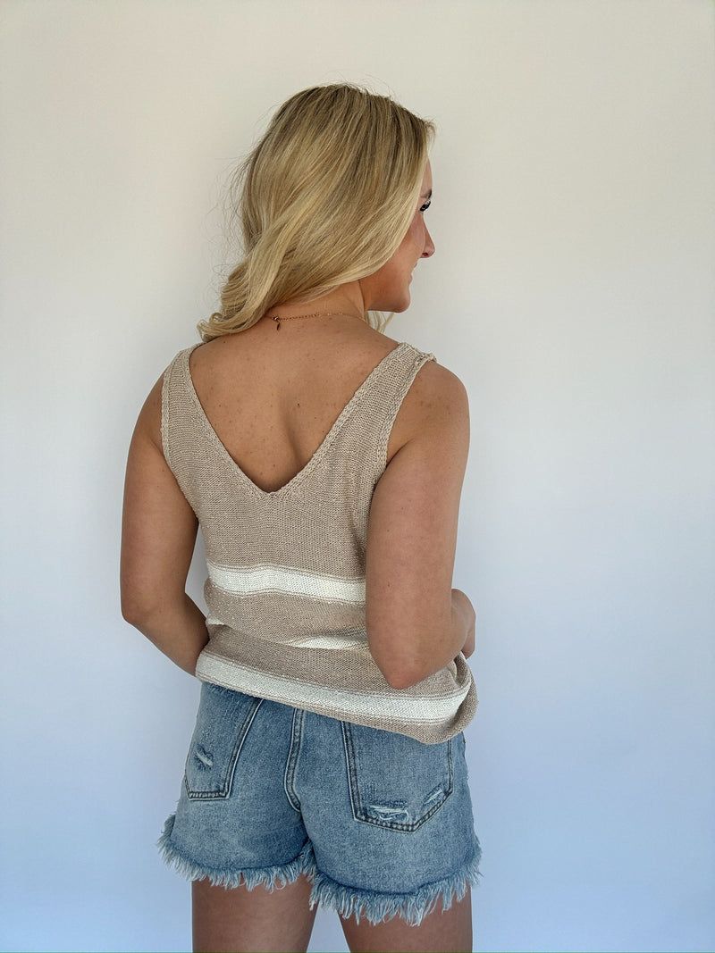 Good To Know Knit Tank - Sand