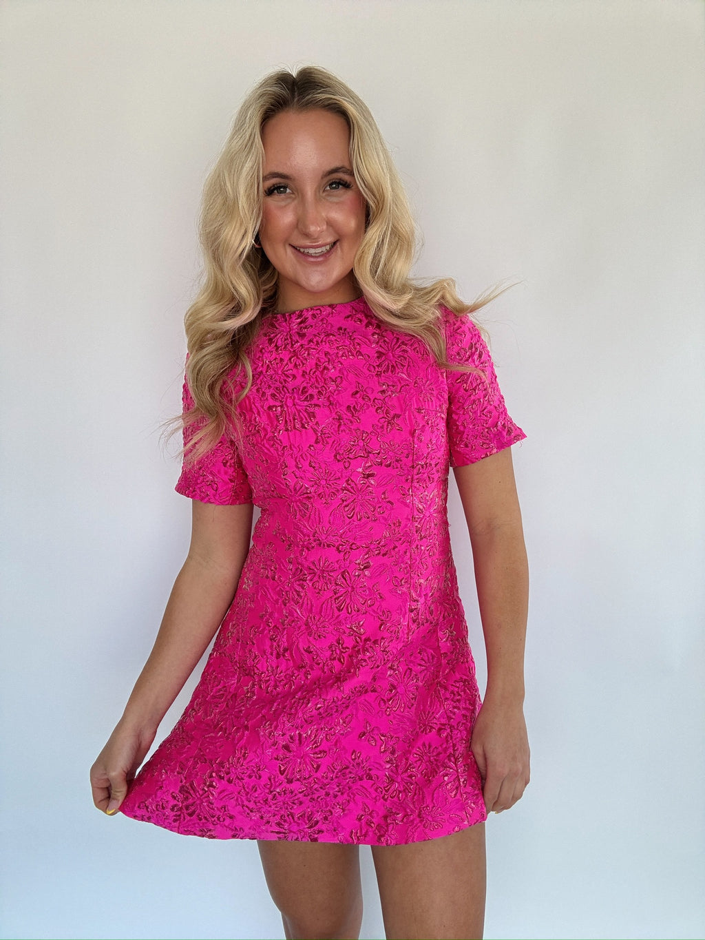 Mariposa Mini Dress - Hot Pink