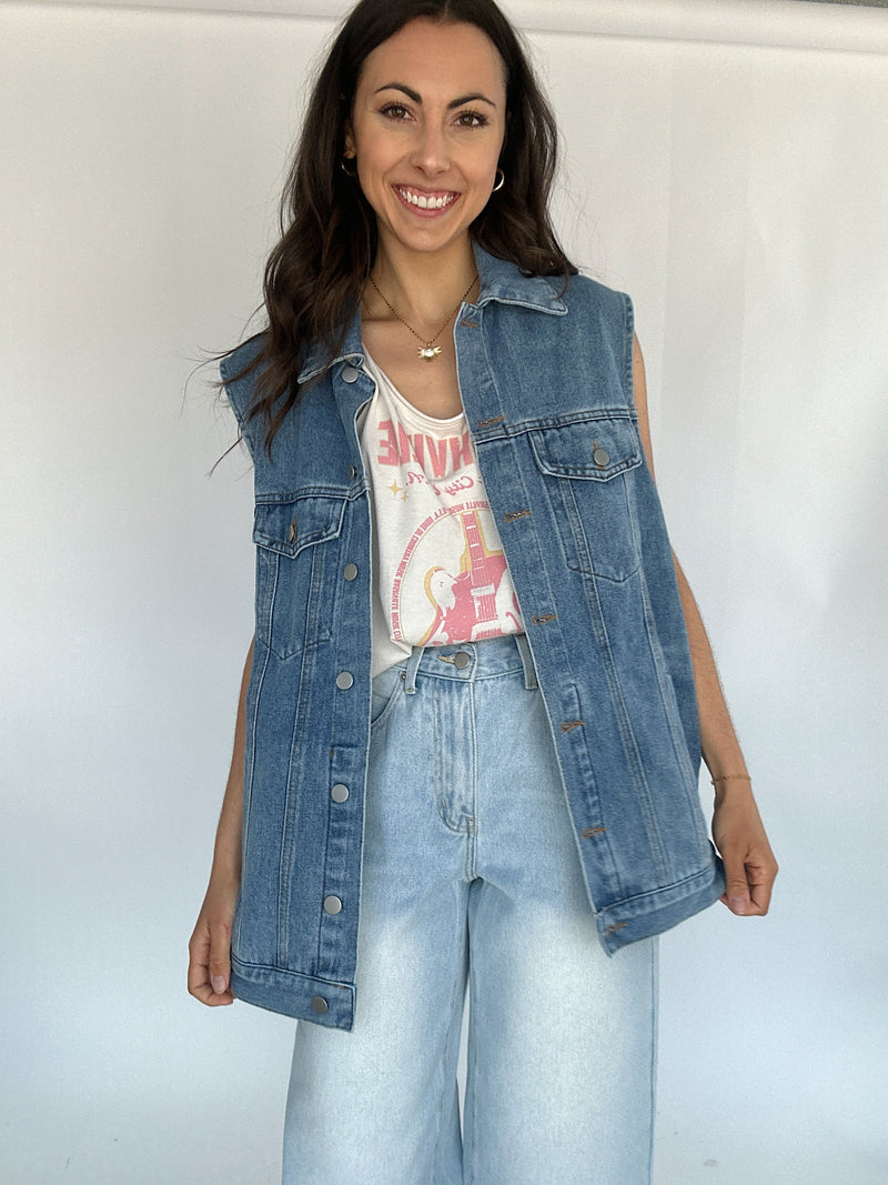 Myles Denim Vest