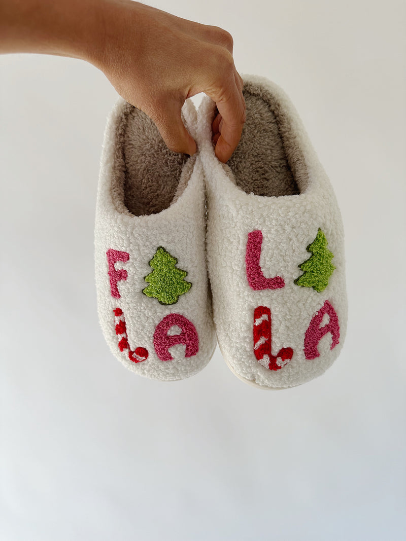 FALALALA Christmas Slippers