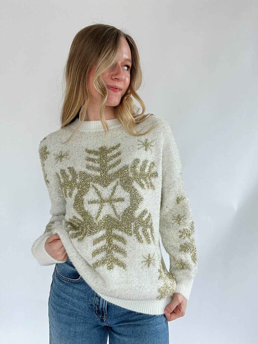 Snowflake Sparkle Sweater