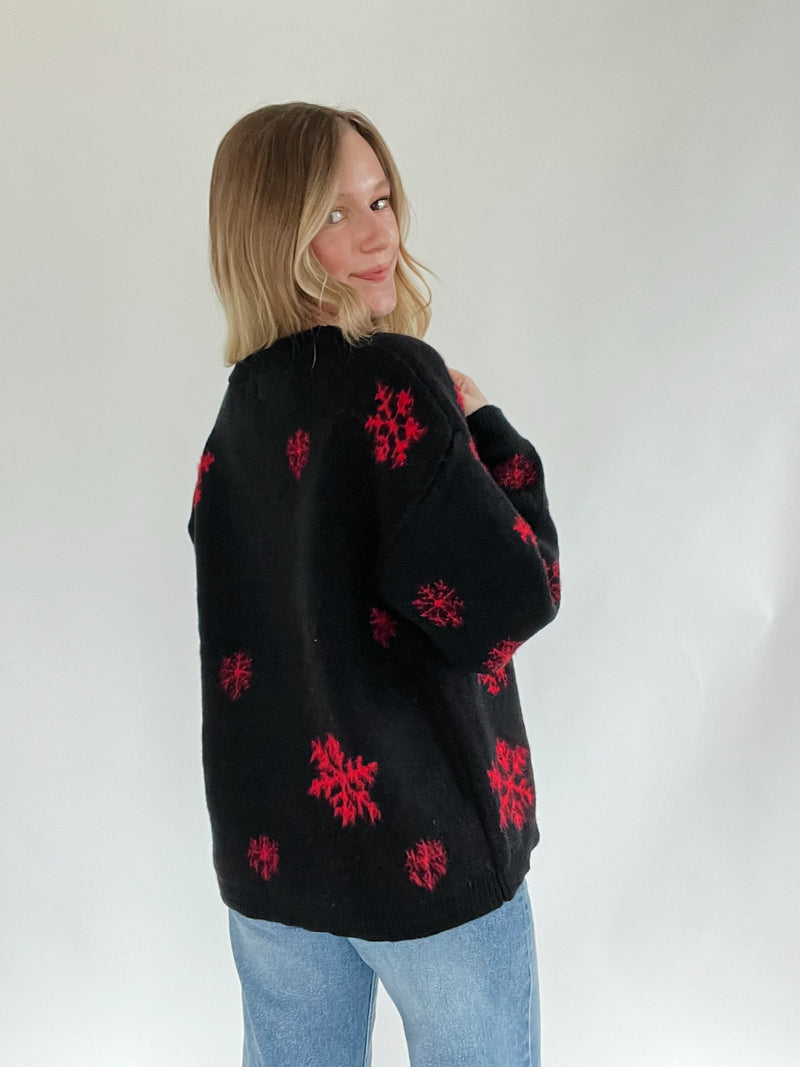 Let It Snow Embroidered Sweater