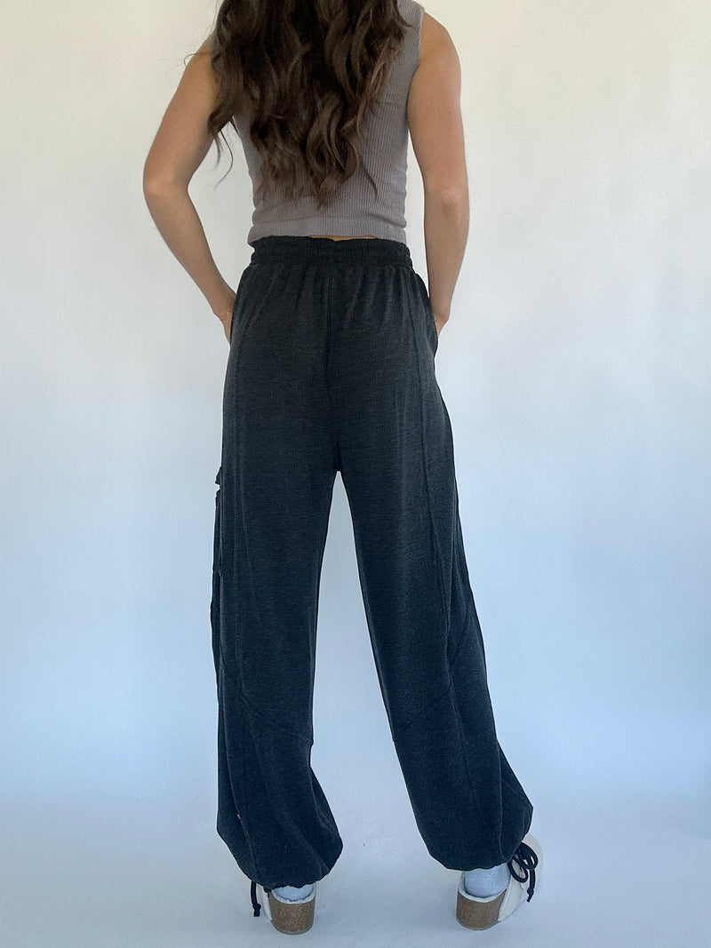 Hacci Wide Leg Jogger Pants